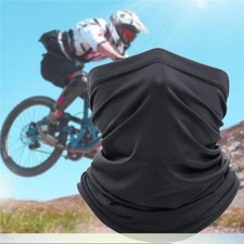 Silk black face mask - silk, tube