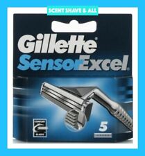 Gillette Sensor Excel Men's Replacement Razor Blade Refills 5 Pack FAST FREE P&P
