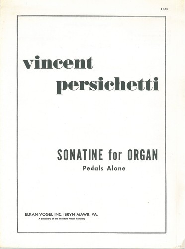 Vincent persichetti sonatine - vincent,