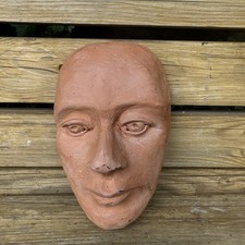 Unusual Pottery Mask Creepy ? Death Mask Vintage Studio