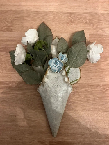 Exquisite vintage wall vase