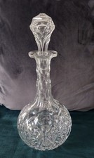 Vintage Crystal Decanter 1.1L Cognac Brandy Whisky Armagnac 12.5" High 
