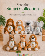 Personalised safari plush - personalised,