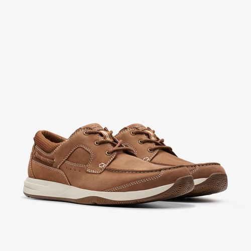 Clarks sailview lace light tan - light,