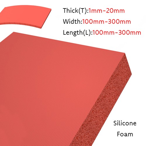 Red silicone foam - red, sheets