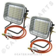 Pair of Portable LPG Propane Gas Space Heater 4.5Kw Market Stall Patio Grage ETC