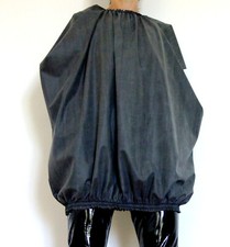 Black Rubber Bondage Top No Arms Straitjacket Style Tee Enclosure Roleplay