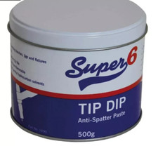 TIP DIP ANTI SPATTER WELDING PASTE GEL MIG TORCH NOZZLE TIP 500g TIN SUPER6 1490