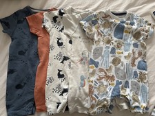 5 Rompers 9-12 Months George