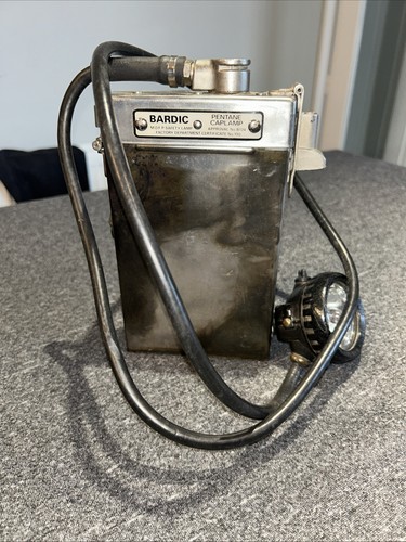 Antique mining lamp military - mining,