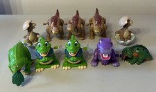Vintage The Land Before Time Figures & Wind-Up Toys (x10, 1988/97) Burger King