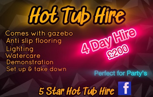 Hot tub hire - tub,