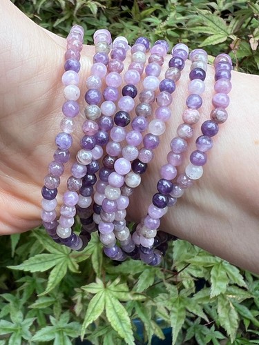 Lepidolite crystal bracelet - crystal,