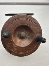 Vintage Wooden Fishing Reel 