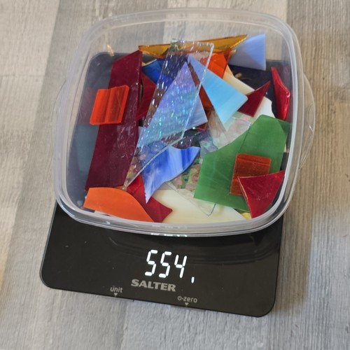 500g stained glass offcuts - 500g,