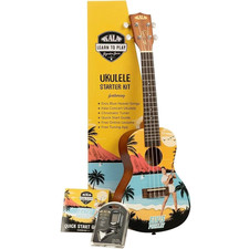 Kala Learn To Play Elvis Blue Hawaii Concert Ukulele Pack