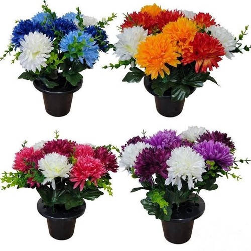 Grave memorial cemetery pots - cemetery,