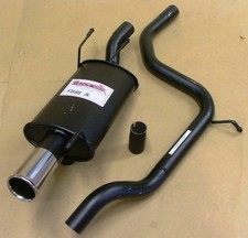Ford Fiesta MK4 1.25 1.3 1.4 1.6 Sportex Exhaust inc Race Tube Single 3"
