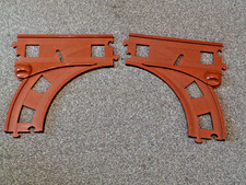 ELC Happyland Brown Train Track set of 2 points left/ right good clean condition