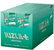 RIZLA MENTHOL FILTER TIPS Extra Slim Filters 2400 TIPS MULTI LISTINGS