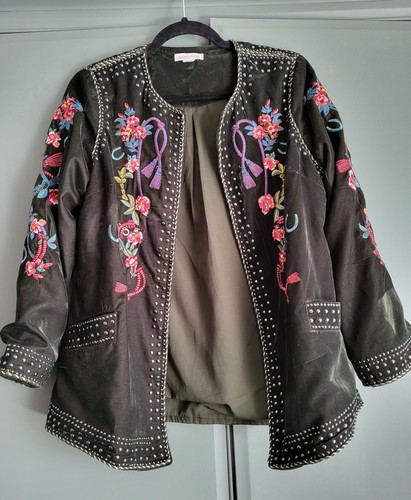 Vintage monsoon green velvet - vintage,