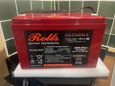 2 x Rolls 12V 128Ah AGM Deep Cycle Batteries (used, van setup, good condition)