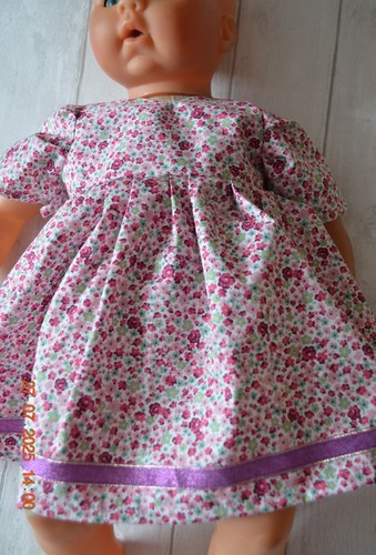 Dolls clothes dress - , floral