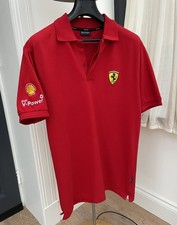 Ferrari Polo Shirt Mens Red