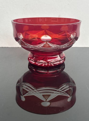 Bohemian red cranberry - red, cut