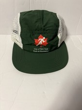 NYC Parks Track Mesh 5-Panel Hat in Parks Green NWOT