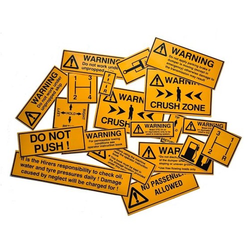 Decal kit for thwaites - decal,