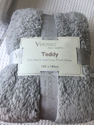 Plush grey supersoft teddy - plush,