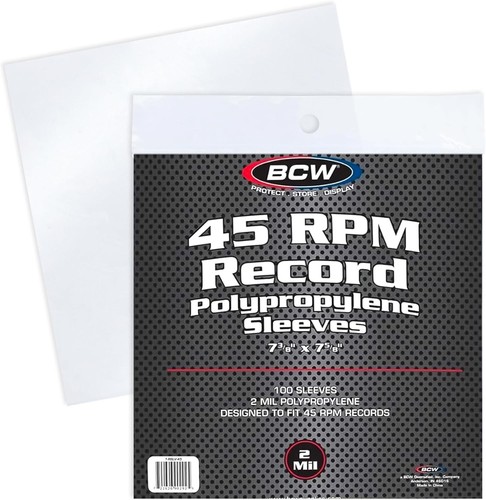 Bcw rpm record sleeves - 45,