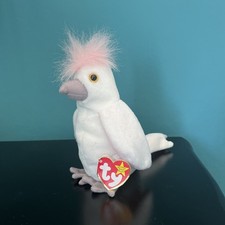 KUKU THE COCKATOO - TY Beanie Baby - Vintage Collectable - FREE POSTAGE