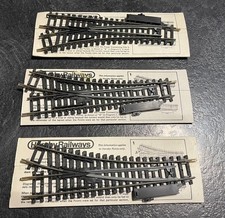 Hornby Railway 1 x R.612 L/H Points &  2 x  R.613 R/H Points with Sleeves