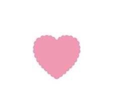 Heart Scallop Decorative Paper