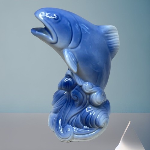 Vintage porcelain trout - vintage,