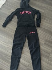 Trapstar Tracksuit Pink And Black Small