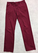 Gant Trousers Mens W34 L34 Red