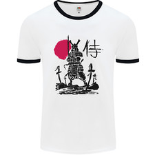 Samurai Battle MMA Kenjutsu Kendo Iaido Mens Ringer T-Shirt