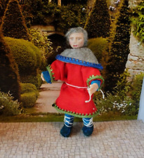 1:24th scale ooak man figure doll handmade dolls house tudor medieval Man A