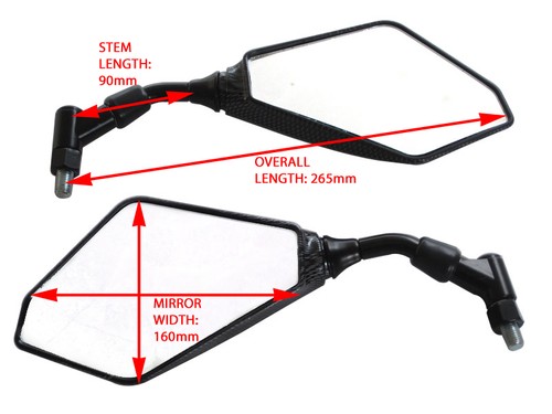 Motorbike mirrors for honda - mirrors,