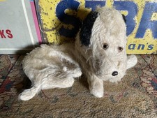 Vintage Mohair Dog Pyjama Case Straw Filled Zip Up Animal Doll Bear