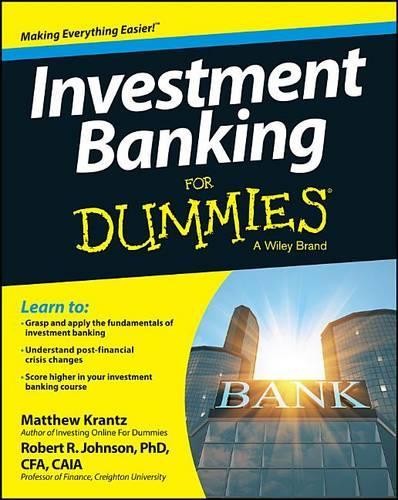Investment banking for dummies - investment,