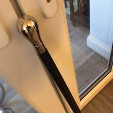 Walking Stick Black Wood Pole