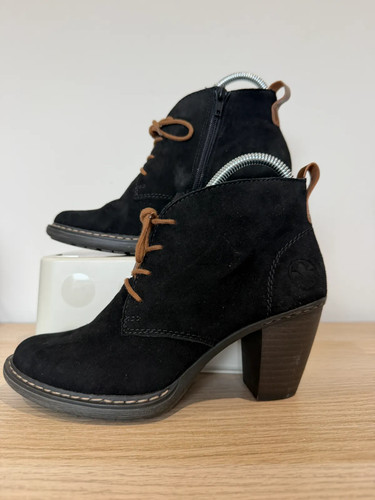 Rieker 55220 black suede - rieker, 55220-0