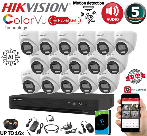 5mp hikvision colorvu cctv - 5mp,