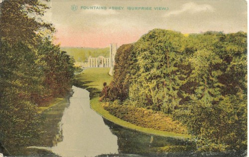 Fountains abbey surprise - abbey, view