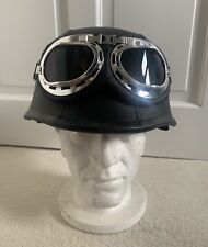 AMERICAN ZOMBIES ZR-809 HALF MOTORCYCLE HELMET & GOGGLES XXL 63-64cm