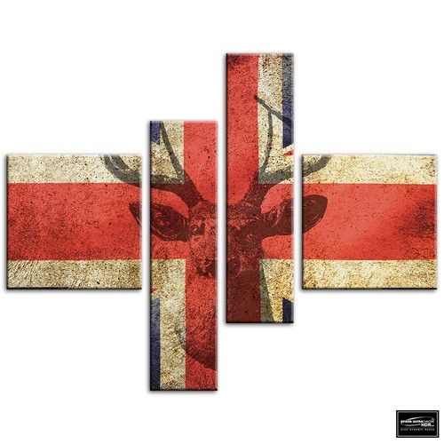 Stag union jack vintage box - stag,